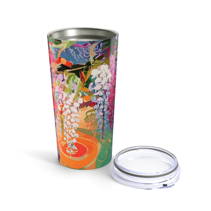 Golden Wisteria Elegance Tumbler 20oz
