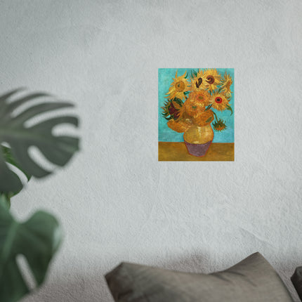 Vase with Twelve Sunflowers by Vincent Van Gogh Fine Art Posters