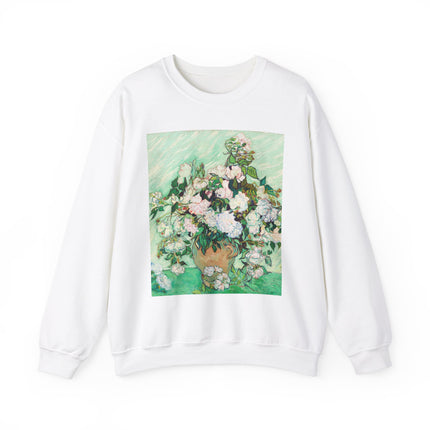 Roses by Vincent Van Gogh Heavy Blend™ Crewneck Sweatshirt