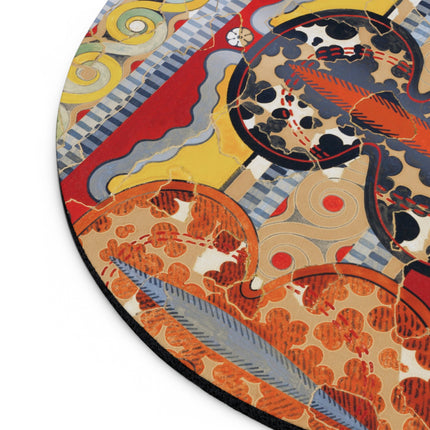 Reproduction of the Shield Frieze by Emile Gilliéron Mouse Pad, Round and Rectangle