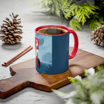 Siren of the Waves Colorful Mugs – Dramatic Sea Power & Bold Elegance