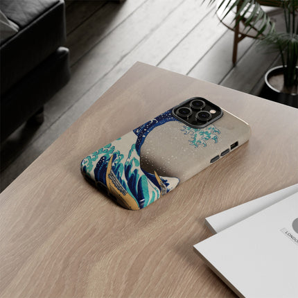 The Great Wave off Kanagawa by Katsushika Hokusai Phone Cases