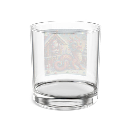 Playful Dragon's Christmas Rocks Glass, 10oz