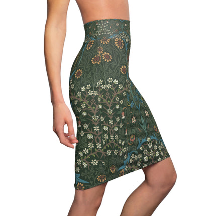 Blackthorn by William Morris Women's Pencil Skirt (AOP)