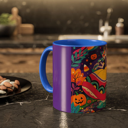 🌙🎃 The Lady Of Moonbeam Hollow Colorful Mug – Whimsical Halloween Charm
