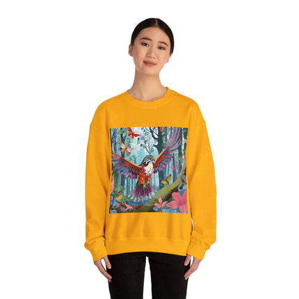 Colorful Raptor Unisex Heavy Blend™ Crewneck Sweatshirt