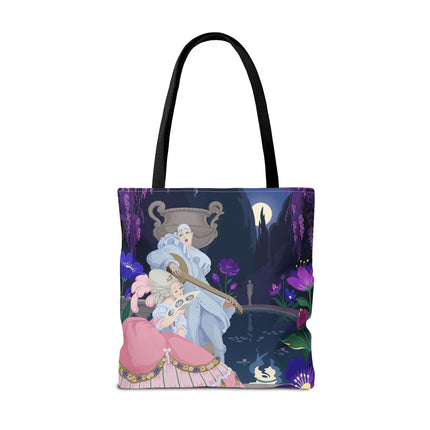 🌙🎶 The Moonlit Garden Serenade Tote Bag – Art Deco Musical Fantasy
