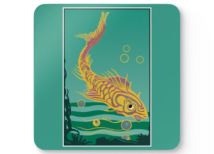 Golden Serenity Corkwood Coaster Set