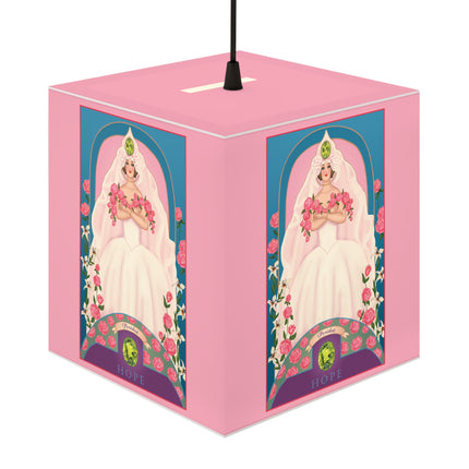 August & Peridot Zodiac Light Cube Lamp