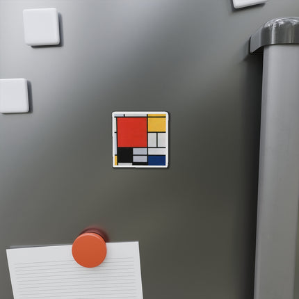 Composition with Red, Yellow, Blue, and Black by Piet Mondrian Die-Cut Magnets (5 Sizes)