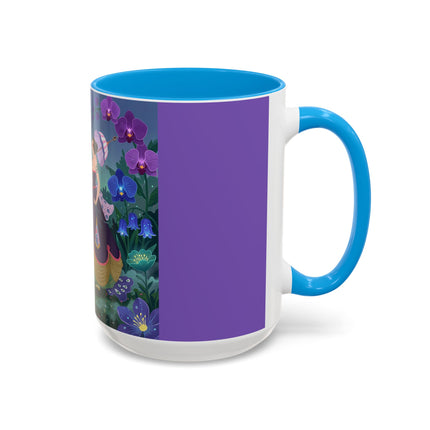 The Ladies Of The Moonlit Garden Colorful Mugs – Art Deco Floral Elegance