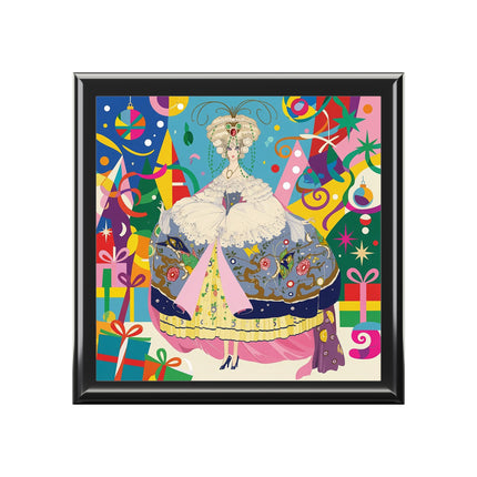 🎀✨ The Christmas Court Of Joy Jewelry Box – Art Deco Holiday Fantasy
