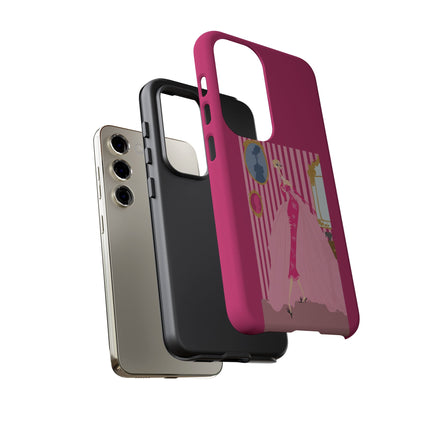Lady in Pink Phone Case – Graceful Sophistication