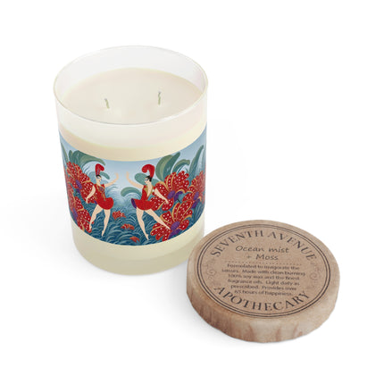 🎭🌺 The Scarlet Flower Garden Dancers Scented Candle – Art Deco Floral Whimsy