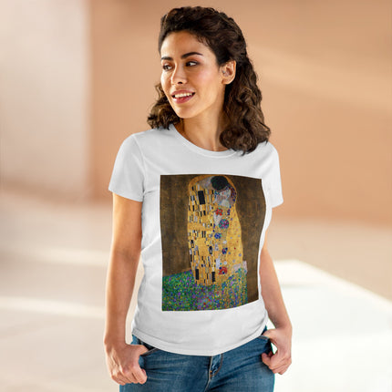 The Kiss by Gustav Klimt Women's Midweight Cotton Tee