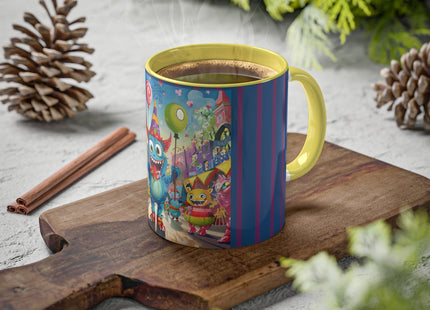 Monster Parade Madness Colorful Mugs, 11oz