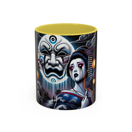 Geisha’s Black Ink Tears Colorful Mugs (11oz, 15oz)