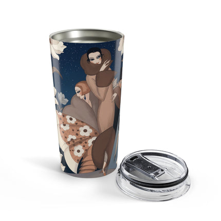 🌙🤎 The Ladies Of The Midnight Garden Tumbler – Art Deco Evening Glamour