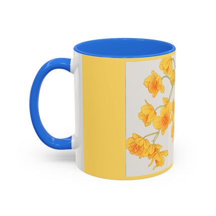 Golden Bow Orchid by Tanigami Kônan Colorful Mugs (11oz, 15oz)