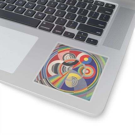 Rythme No. 1 by Robert Delaunay Kiss-Cut Stickers (4 Sizes)