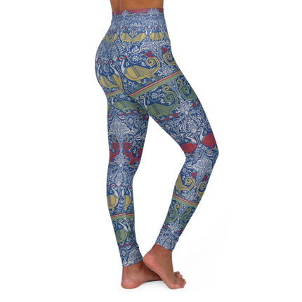 Arabesques by Émile Prisse d'Avennes High Waisted Yoga Leggings (AOP)