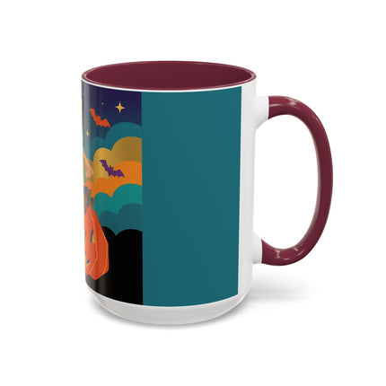🌙🎃 The Witch Of Crescent Moon Pumpkin Colorful Mug – Colorful Halloween Charm