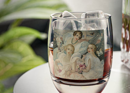 Les Femmes Fatales by Gerda Wegener Whiskey Glass