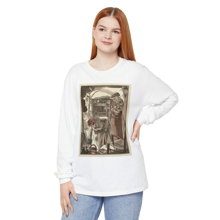 Bric-A-Brac by Fernand Siméon Garment-dyed Long Sleeve T-Shirt