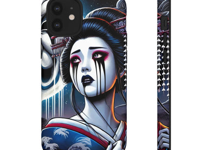 Geisha’s Black Ink Tears Phone Cases