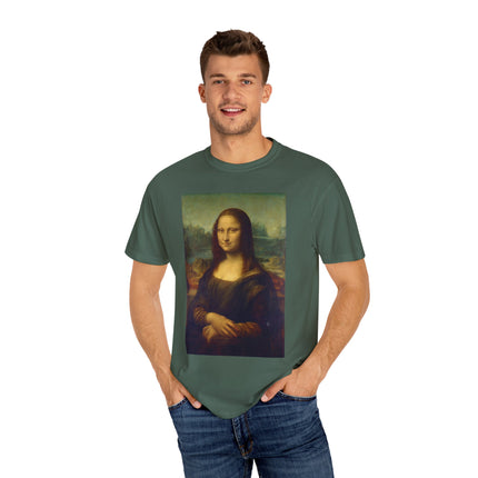 Mona Lisa by Leonardo da Vinci Unisex Garment-Dyed T-shirt