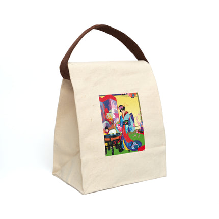 A Timeless Journey by Umberto Brunelleschi Canvas Lunch Bag With Strap