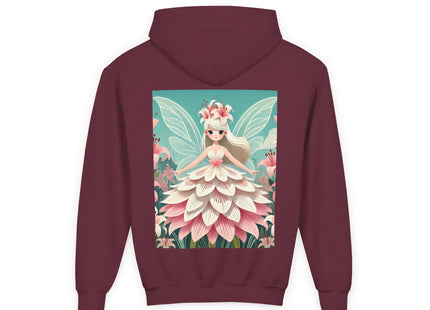 Lily Fairy in Bloom Youth Heavy Blend Hooded Sweatshirt
