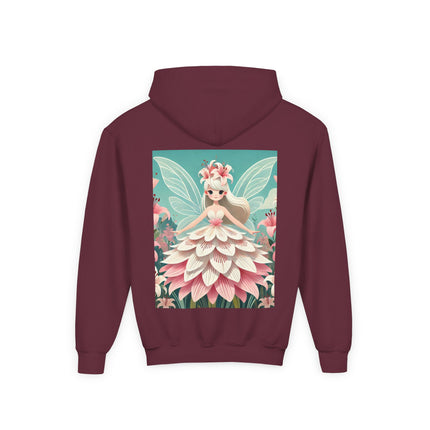 Lily Fairy in Bloom Youth Hooded Sweatshirt – Grace, Beauty & Gentle Magic
