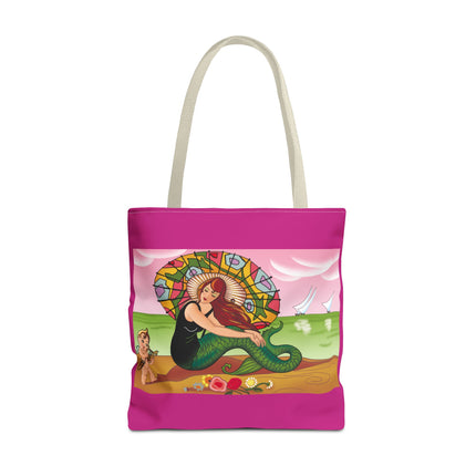 Mermaid Tote Bag with Art Deco Design