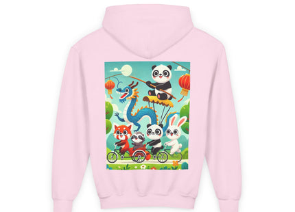 Rolling Along Together Youth Heavy Blend Hooded Sweatshirt