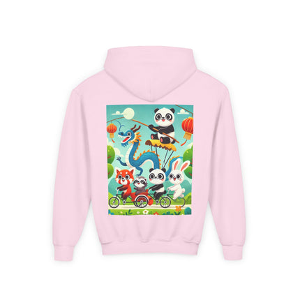 Rolling Along Together Youth Hooded Sweatshirt – Friendship, Fun & Playful Adventure