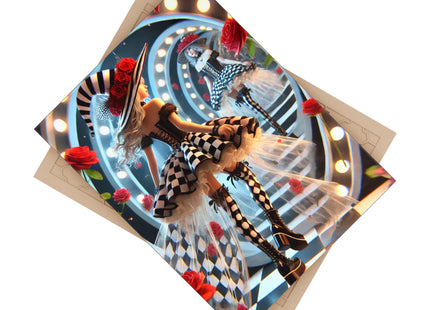 Halloween Witch Through the Mirror Ceramic Tile