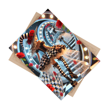 Halloween Witch Through the Mirror Ceramic Tile