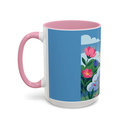 Garden Of New Beginnings Colorful Mugs – Art Deco Floral Elegance