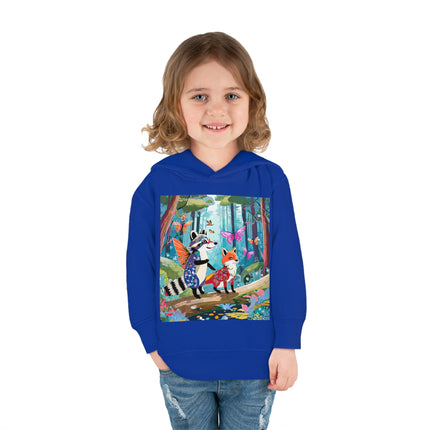 Whimsical Woodland Toddler Pullover Fleece Hoodie