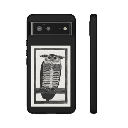 Horned Owl by Samuel Jessurun de Mesquita Phone Cases