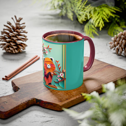 A Playful Red Panda Colorful Mugs (11oz, 15oz)