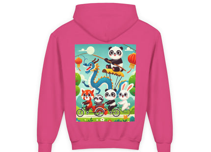 Rolling Along Together Youth Heavy Blend Hooded Sweatshirt