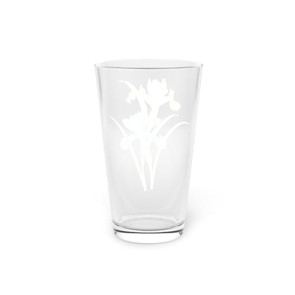 Spanish Iris Botanical Illustration by Pierre-Joseph Redouté Glass, 16oz