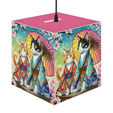 Kimono Kitties Light Cube Lamp