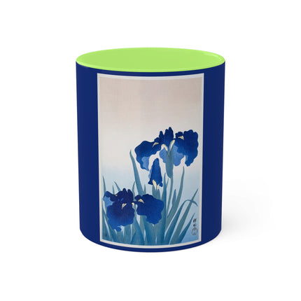 Irises by Ohara Koson Colorful Mugs, 11oz