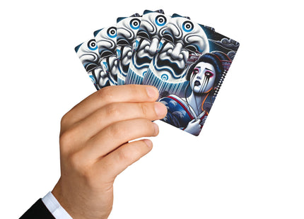 Geisha’s Black Ink Tears Playing Cards