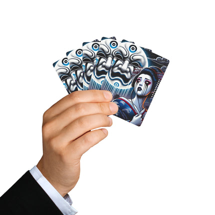 Geisha’s Black Ink Tears Playing Cards