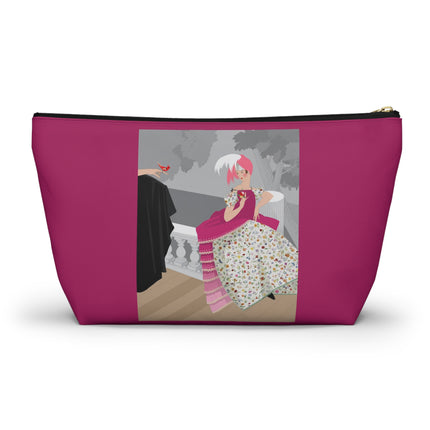 The Red Bird Cosmetic Bag – Graceful Storybook Charm & Quiet Mystery