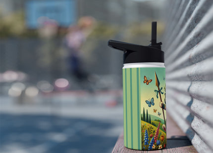 Rabbit Gladiator Stainless Steel Water Bottle, Standard Lid